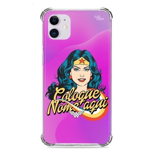 Capa Capinha Personalizada Mulher Maravilha Coloque Seu Nome Varios Modelos personalizado