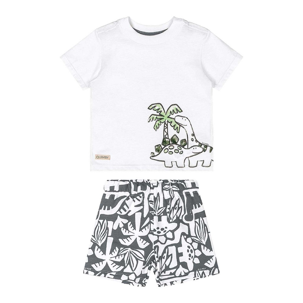 Conjunto Dinos para Bebê Menino Quimby em Oferta na Shopee