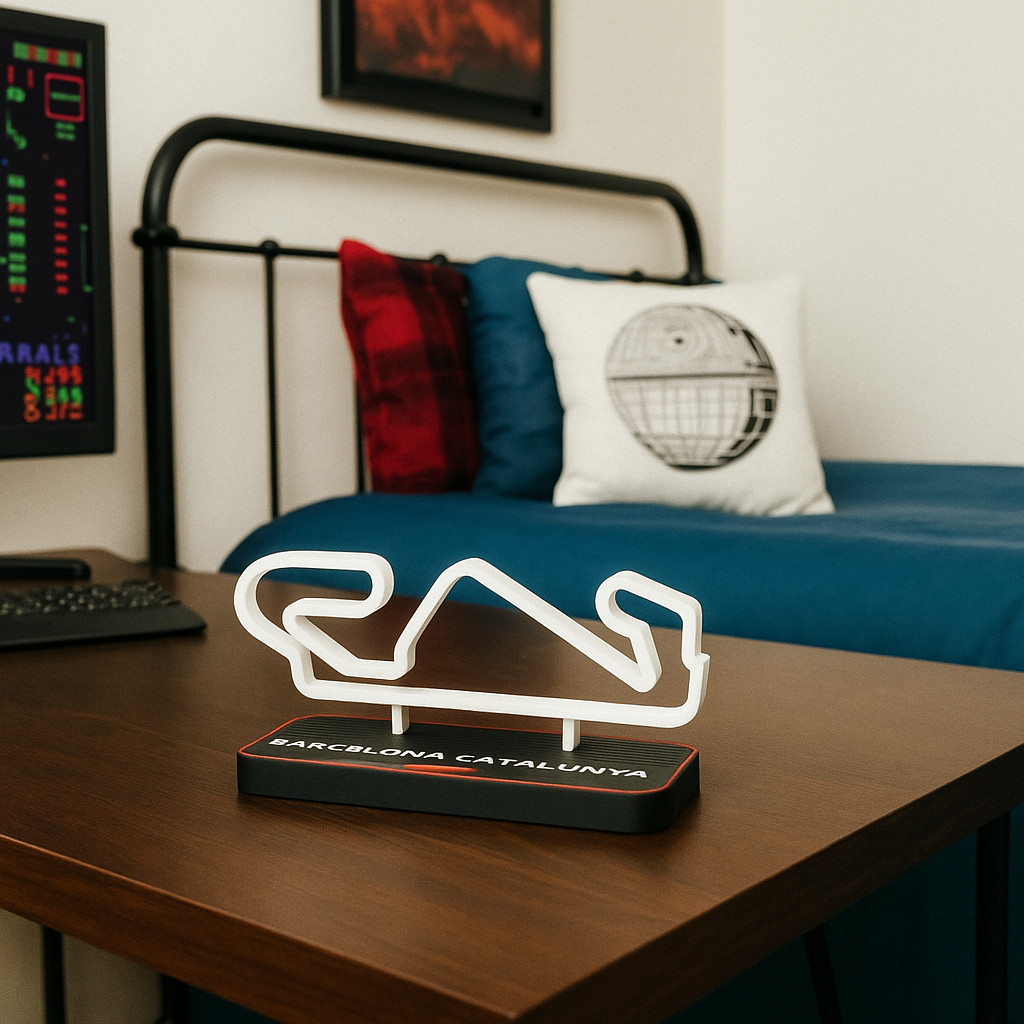 Pista Barcelona Fórmula 1 F1 – Decoração Automobilismo Esportiva Enfeite para Escritório Quarto