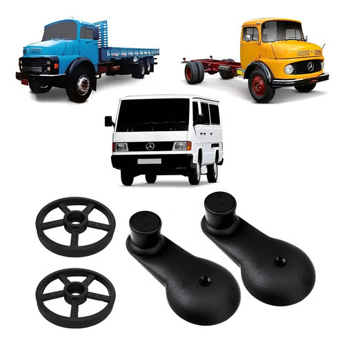 Kit Manivela Vidro Porta Mercedes Mb180 1113 1313 1518 2013