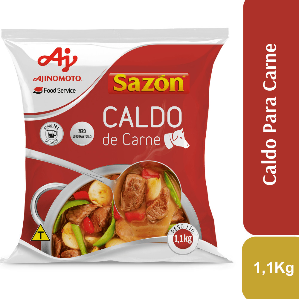 Caldo em pó SAZÓN® Sabor Carnes 1,1KG em Oferta na Shopee