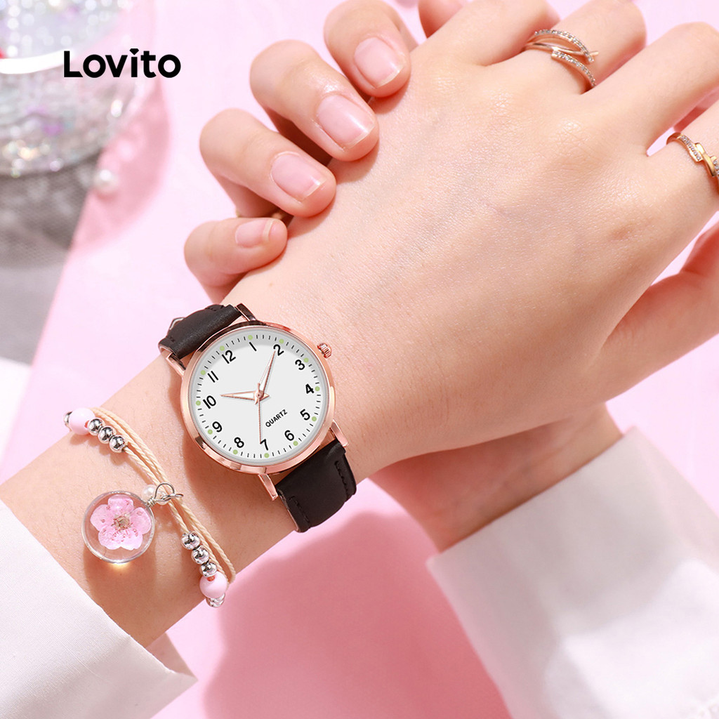 Lovito Relógio Simples Preto LCS20A962 em Oferta na Shopee