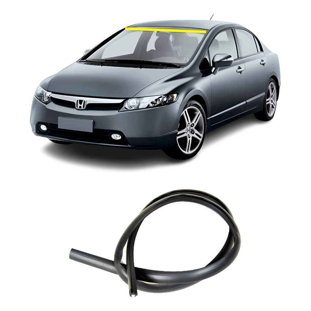 Borracha Moldura Superior Parabrisa Honda Civic 2007 A 2011