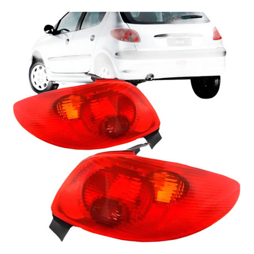Par Lanterna Traseira Peugeot 206 2004 A 2006 em Oferta na Shopee
