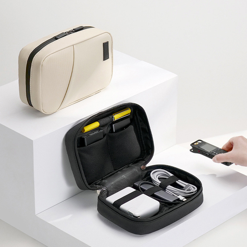 Bolsa Organizadora de Acessórios Digitais Portátil Multifuncional Elegante de Viagem para Cabos e Fones de Ouvido