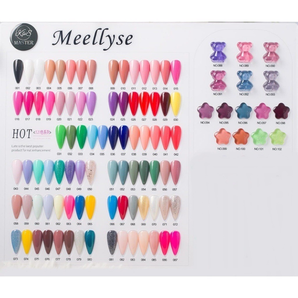 Esmalte em Gel Da K&S KS001- Vidro 10ml Alongamento Unhas Nails Art