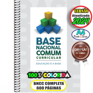Base Nacional Comum Curricular  BNCC Atualizada  600 Páginas Coloridas  Frente e Verso  Encadernada
