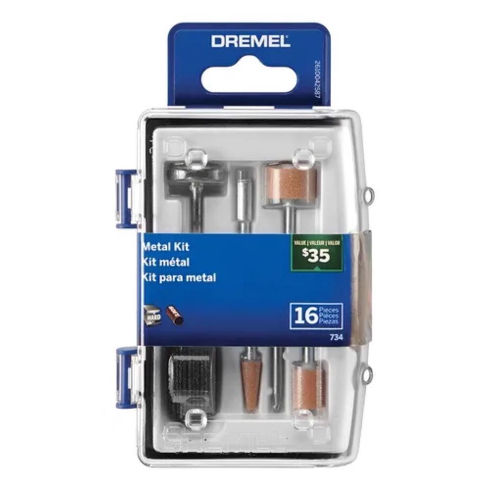 Kit para Micro Retífica para Polir/metal 16 (734) - Dremel