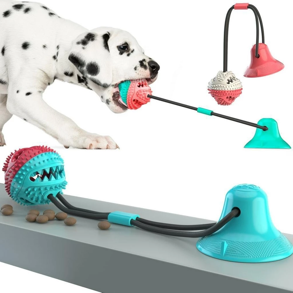 Bola de Brinquedo Interativa Molar com Vazamento para Cachorro Golden Retriever e Labrador