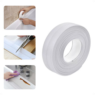 Fita Adesiva Vedação Pvc Banheiro Pia Box Rodapé Impermeável - Branco - Lisa em Oferta na Shopee