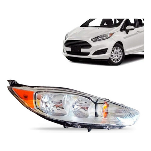 Farol New Fiesta Mexicano 13 14 15 16 Cromado Seta Âmbar