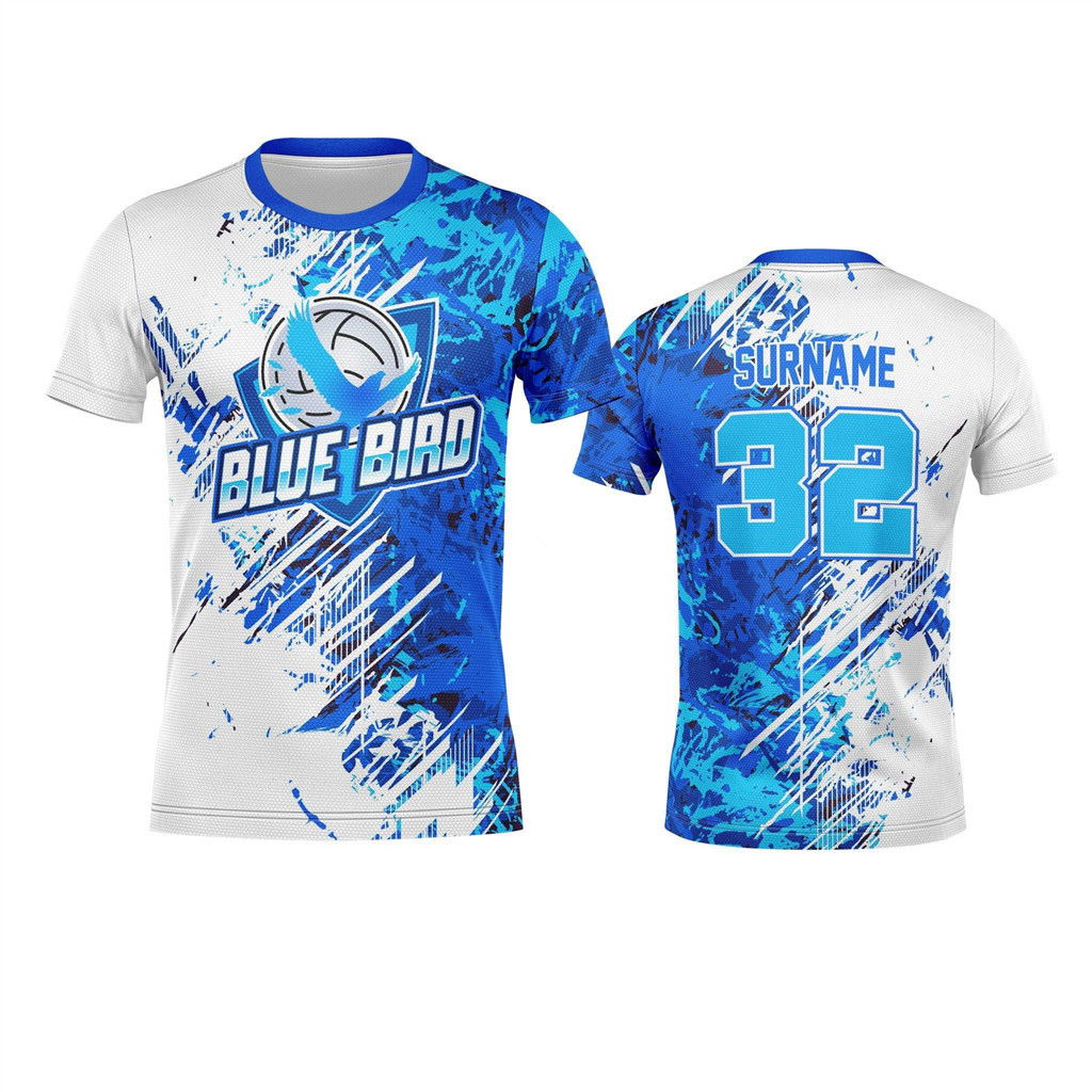 Personalização Gratuita De Nome E Número Camisa Sublimada De Manga Curta De Vôlei Masculino Feminino Camisetas Uniformes
