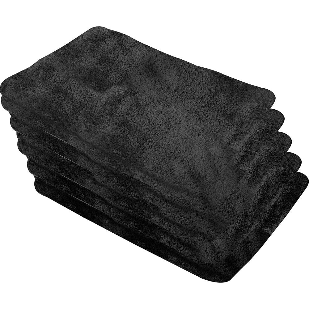 Toalha de Microfibra 30 x 40 cm 200 g/m² Preta 5 Und Vonder em Oferta na Shopee