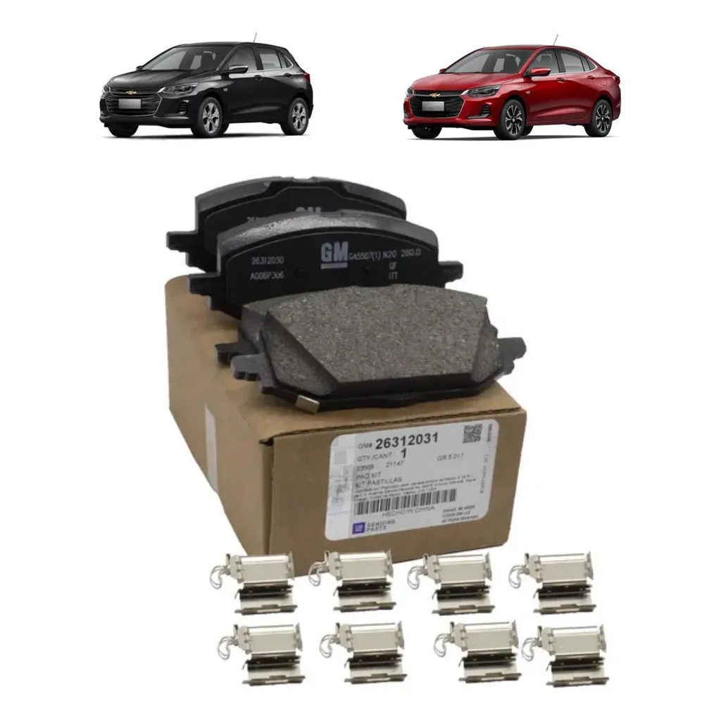 Jogo Pastilha Freio Dianteiro Novo Onix Sedan 2020/2026 Original GM