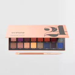 Kit Paleta de Sombras 24 Cores + Pincel para Sombra (2 Produtos)