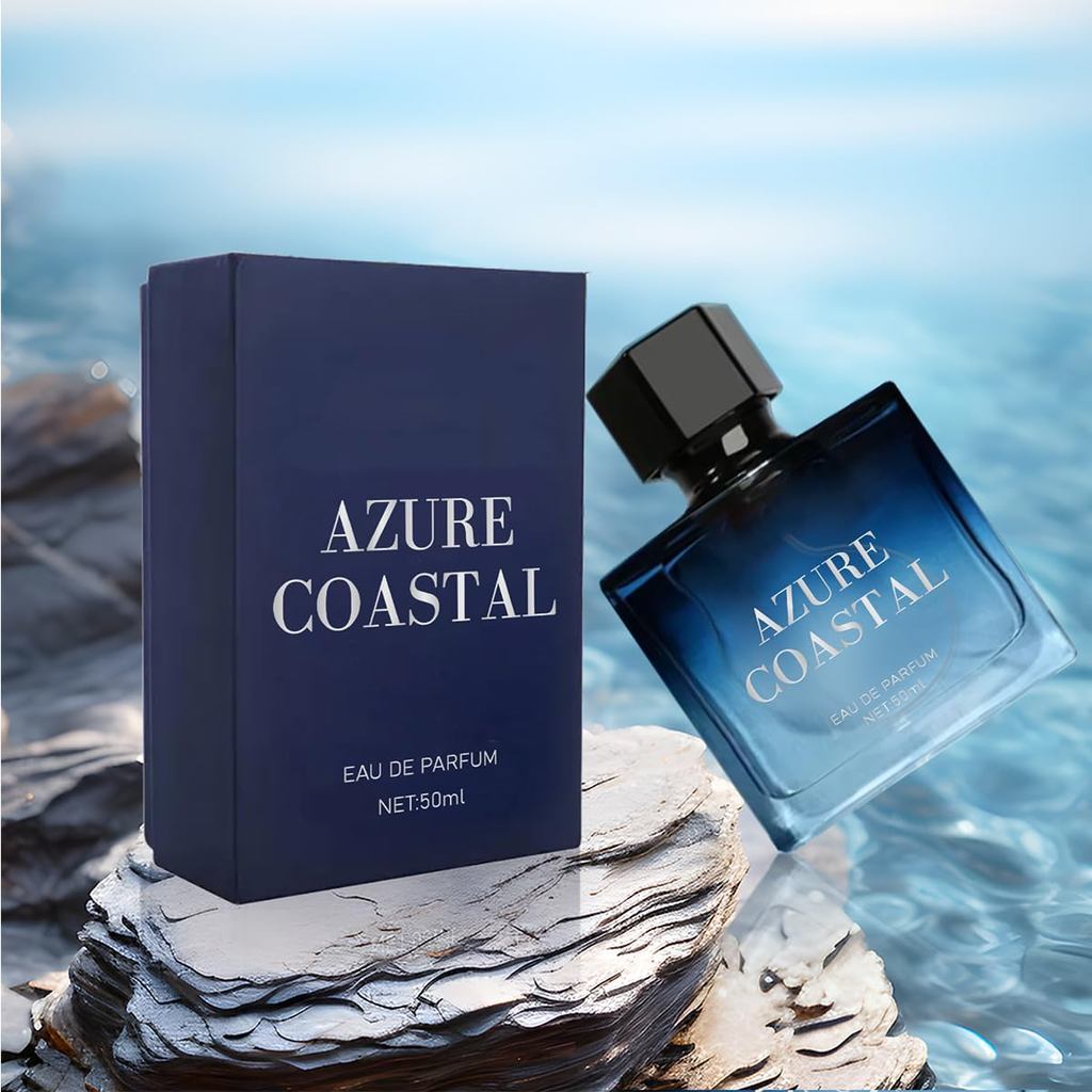 Azure Coastal Eau de Parfum for Man, Eau de Toilette Fragrance for Men, Long-Lasting Fragrance Perfum,1.76 oz, with Berg