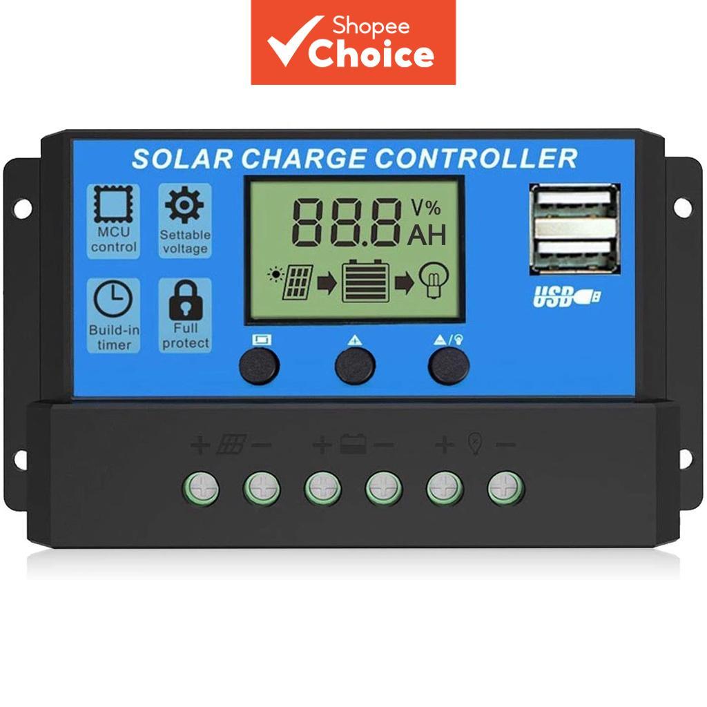 Controlador de Carga Solar SUOER 30A/60A 12V/24V Auto Adapt PV Painel Regulador de Carga de Bateria Para Sistema Solar