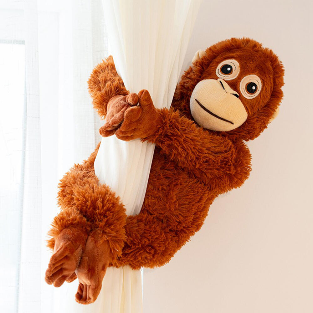 Brinquedo de Pelúcia de Gorila de Desenho Animado de 66cm, Macaco Chimpanzé, Boneco Macio para Decoração de Mochila e Ca