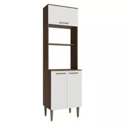 Torre Quente 60 cm 3 Portas Rustic/Branco Lille Madesa