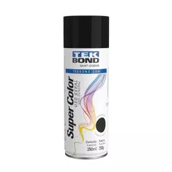 Tinta Spray Tekbond Uso Geral Preto Brilhante 350ml