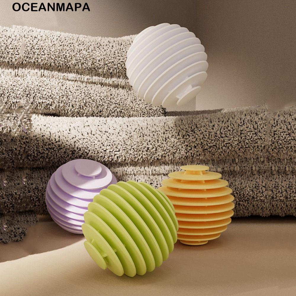 OCEANMAPA 3 Peças De Bolas De Borracha Macia Para Lavanderia , Bola Colorida Lavagem De Roupas Domésticas , Anti-Emaranh