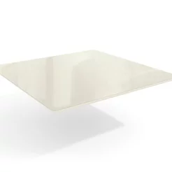 Tampo de Vidro/MDF Quadrado para Mesa de Jantar até 4 Lugares 105x105cm Branco/Off Withe
