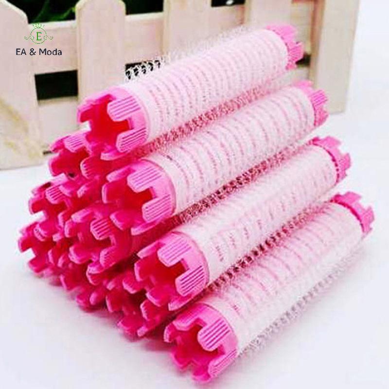EA & Moda 10 Peças De Rolos De Raiz De Cabelo Fofos Pa Perm Rods Set Air Fringe Bang Hair Curler .
