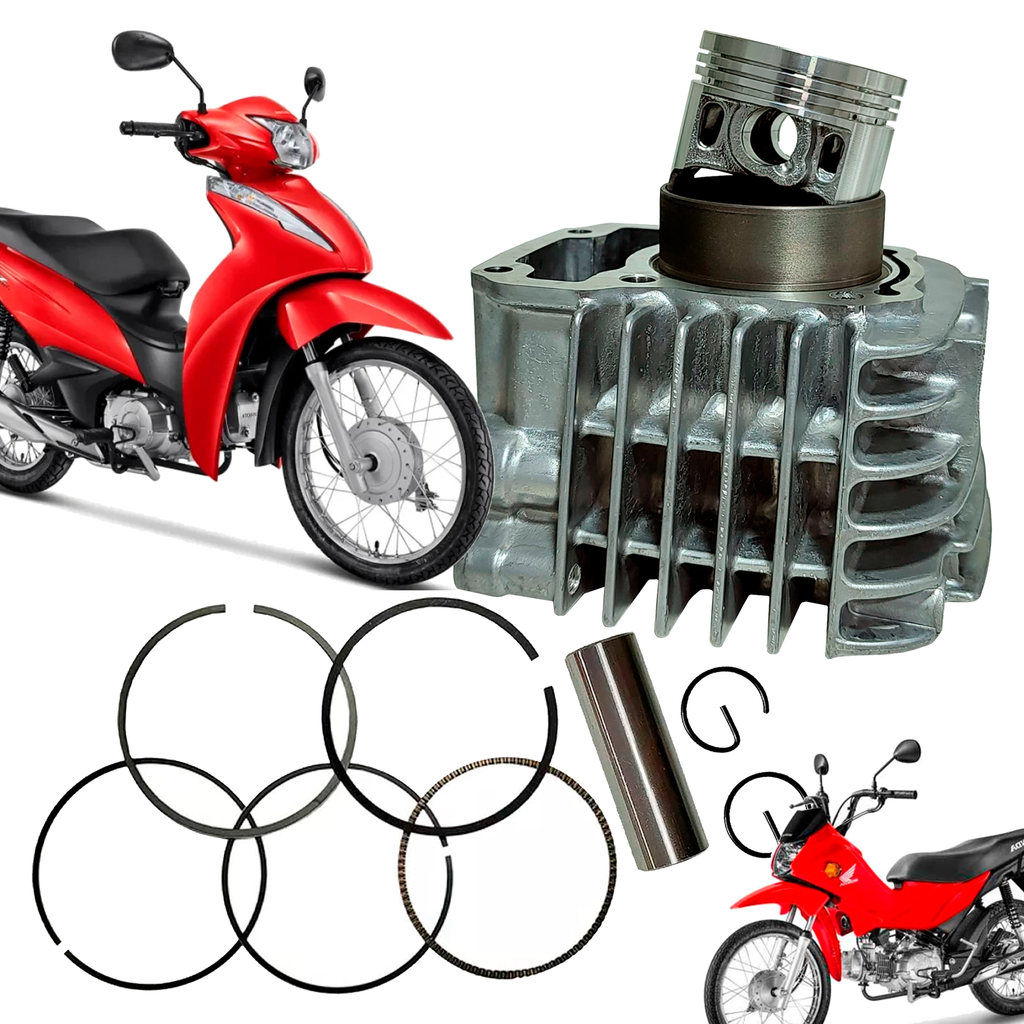 Kit Cilindro Motor Biz 110 Injetado Pop 110 Injetado Todos Anos