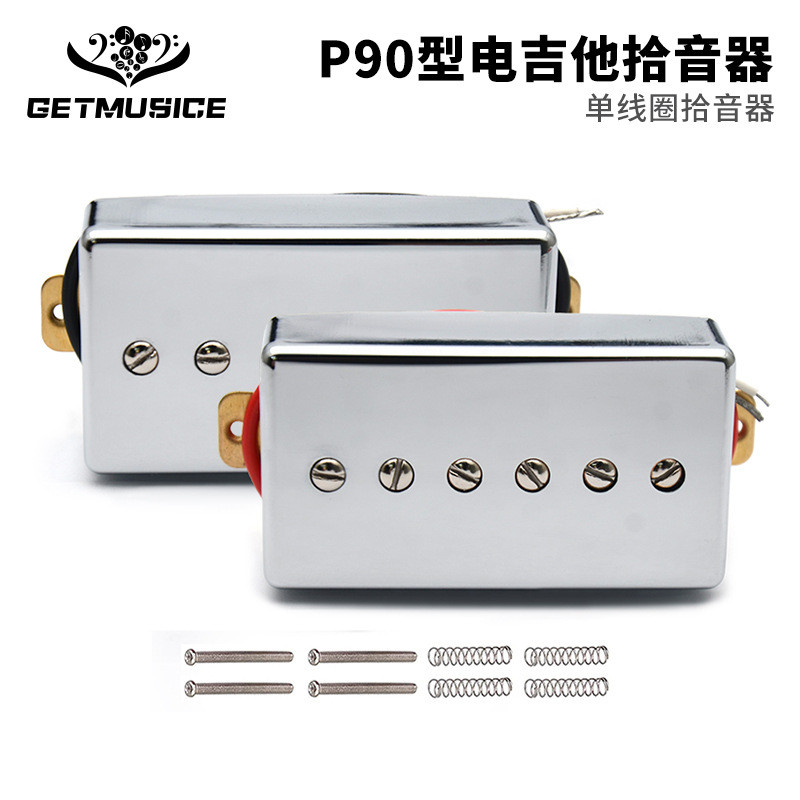6 captadores de guitarra elétrica estilo P90 de bobina dupla com parafuso ajustável, captador de bobina única