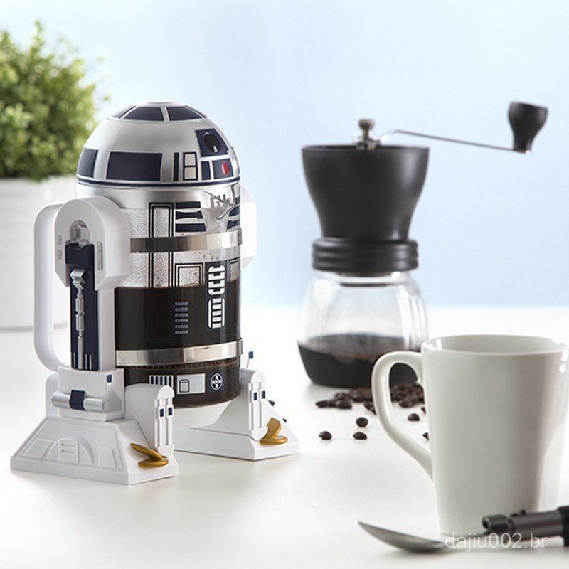 ⭐ ⭐ Cafeteira Manual Mini Robô Star Wars para Casa, Cafeteira, Termos, Moka, Prensa Francesa, Copo de Água ⭐ ⭐