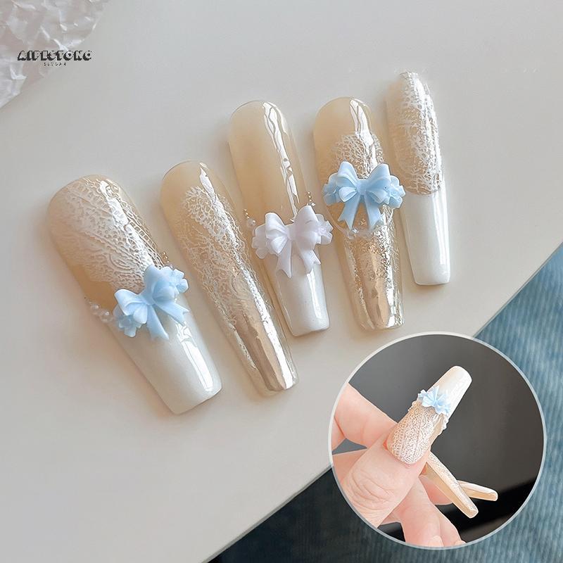 Fita 3D Bowknot Silicone Molde De Unhas Manicure Escultura Modelo Placas De Carimbo Macio DIY Arte Ferramentas Decoraçõe