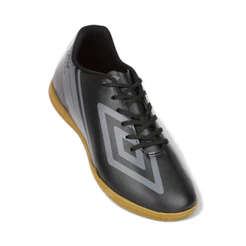 Chuteira Umbro Futsal Kick Preto e Grafite - Masculino
