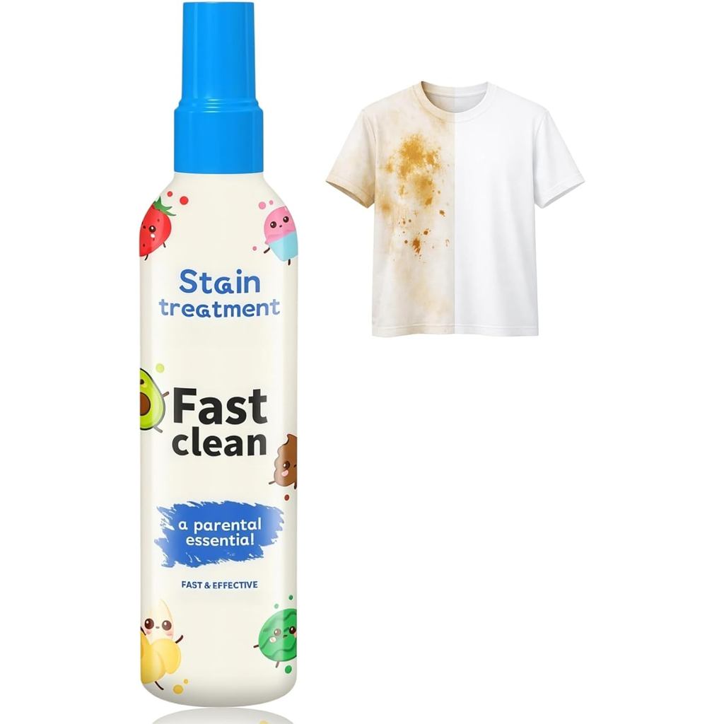 Spray Removedor de Manchas, Poderoso Removedor de Manchas para Roupas, Removedor de Manchas em Tecidos, Limpador de Teci