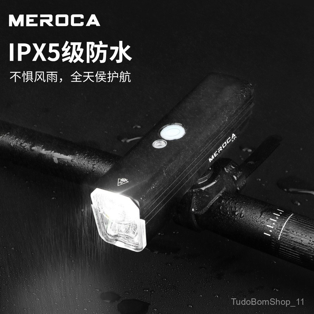 Lanterna frontal para bicicleta d100, carcaça inteligente Meroca com sensor completo 1000, lanterna frontal de 1500 lúme