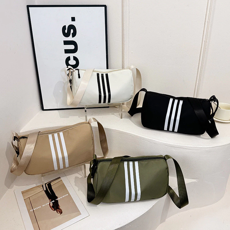Bolsa feminina moda bolsa de ombro atacado versão coreana Casual Oxford pano mensageiro bolsa esportiva leve pequena bol