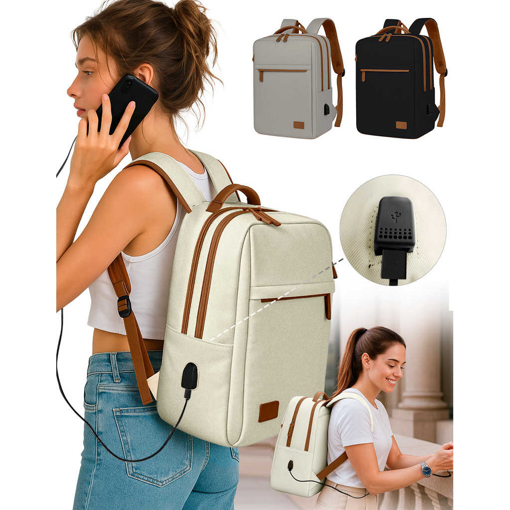 Mochila Grande USB Notebook Viagem Estudo Trabalho Novidade