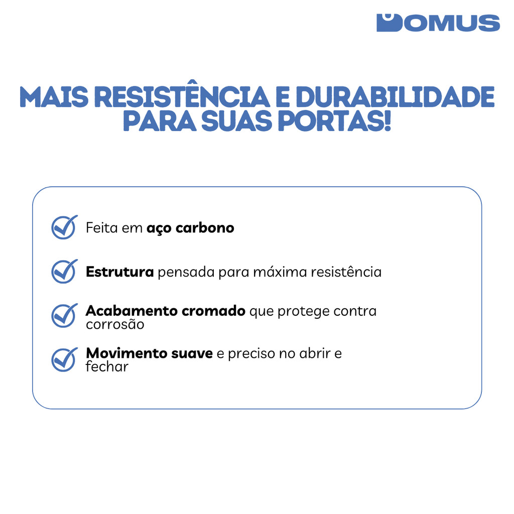 Dobradiça Pado Sm 3025 Com Rolamento Aço Escovado Porta 3 Peças — imagem 2 de 2