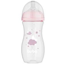 MAMADEIRA EASY FLOW NUVEM ROSA 330ML BUBA