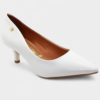 Scarpin Vizzano Salto Baixo Básico Bico Fino Feminino em Oferta na Shopee