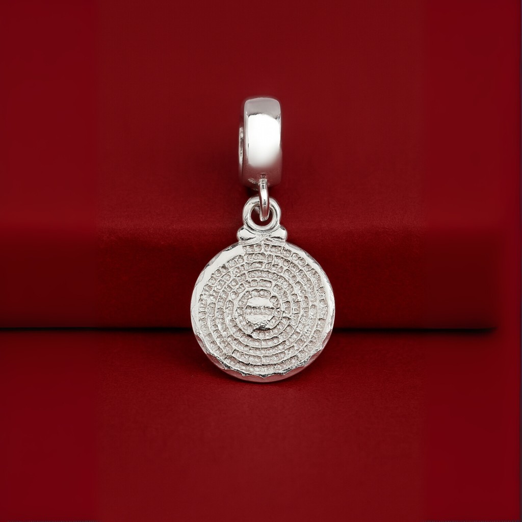 Berloque Pai Nosso Religioso Delicado para Pulseira e Bracelete Banhado Prata 925