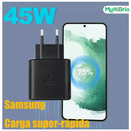 Carregador Rápido 45W  Tipo-C com Eficiência Energética carregador para celular +cabo de carregamento