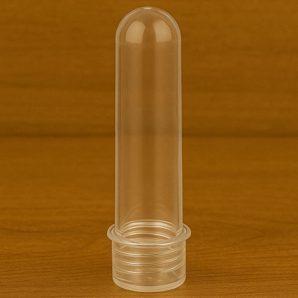 10~50 MINI TUBETE ACRÍLICO 8CM LEMBRANCINHAS INCOLOR TRANSPARENTE (CHOCO) · foto 2