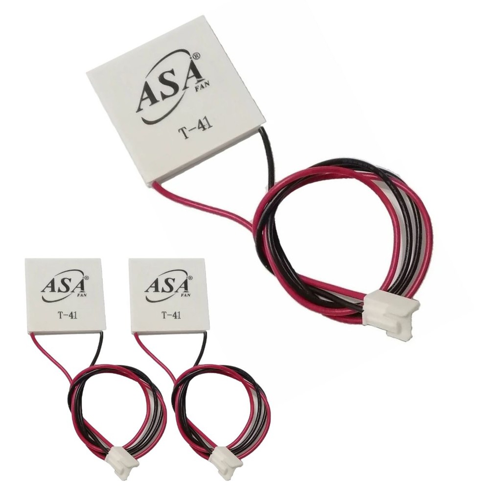 Kit 3 Pastilha Termoelétrica Peltier T41 Placa 40x40mm Asafan Refrigeração