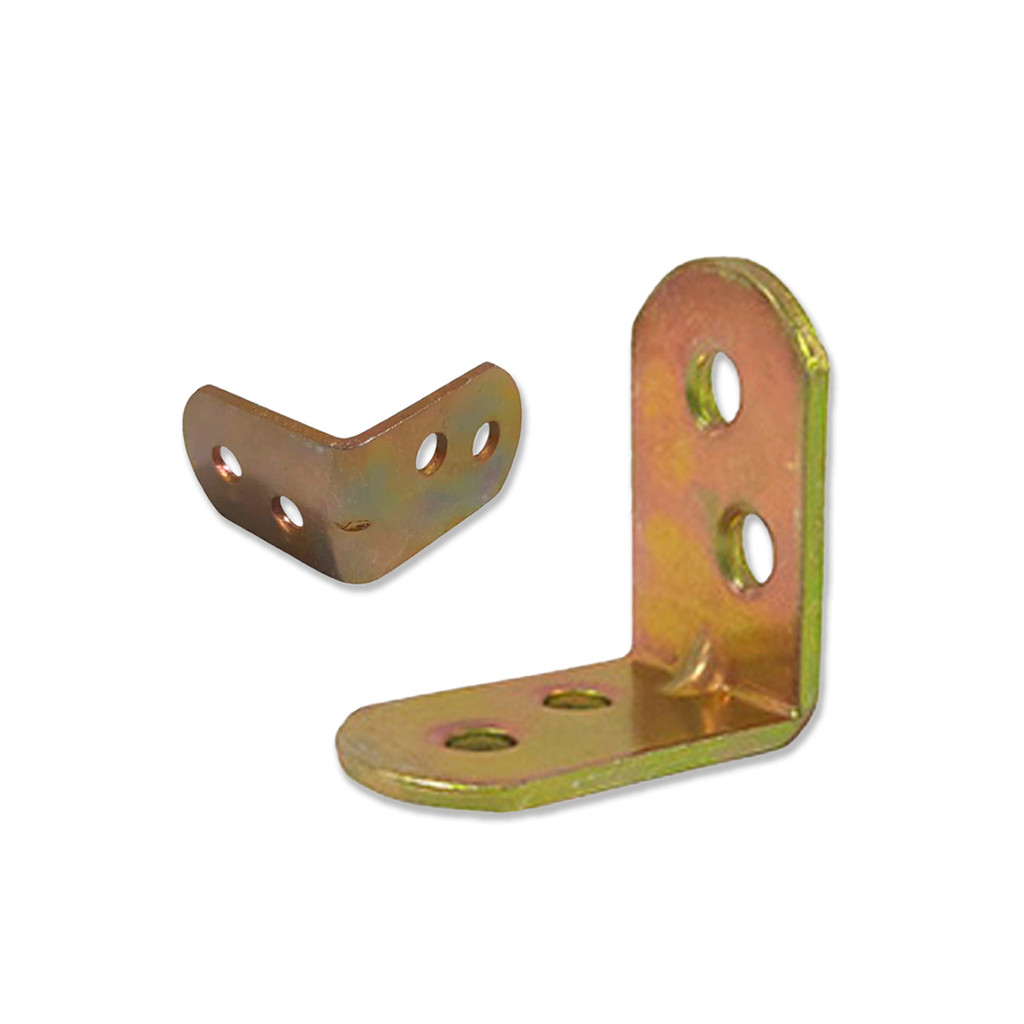 Kit 100 Cantoneiras Bicromatizada Em L Para Moveis -3x3  Nano Shop