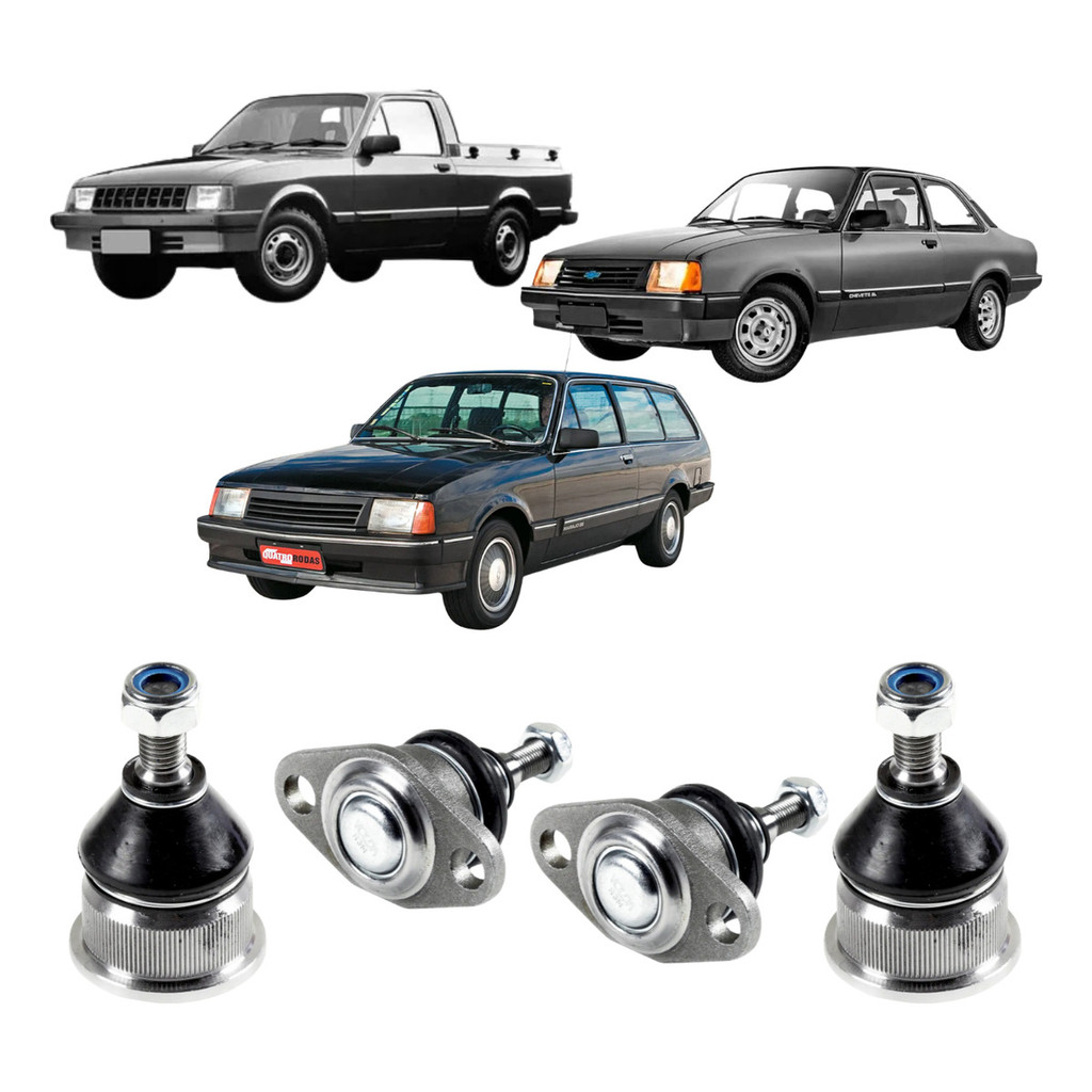 4 Pivô Dianteiro Superior Inferior Chevrolet Chevette Chevy 500 Marajo em Oferta na Shopee