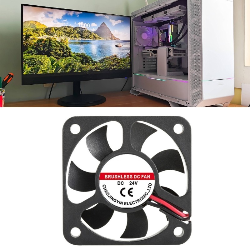 KOKO DC5010 Ventilador De Gerenciamento Térmico Shell Eficiência De Energia Otimizada 5V 12V 24V Para Estações De Trabal