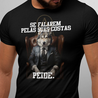 Camiseta Se Falarem Pelas Suas Costas Peide Meme Engraçada 100% Algodao Qualidade em Oferta na Shopee