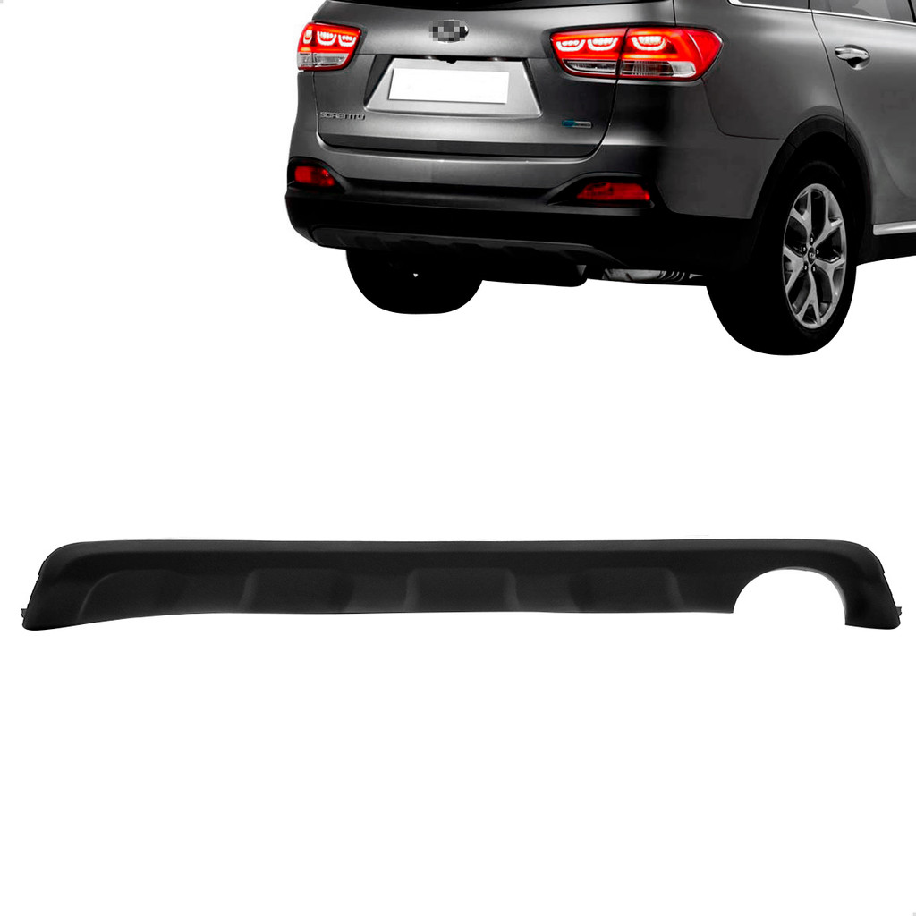 Moldura Parachoque Traseiro Sorento 2016 2017 Preto