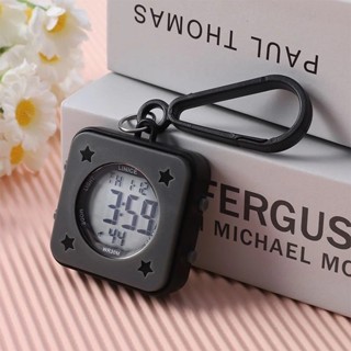 Relógio eletrônico quadrado luminoso à prova d'água para estudantes, cronógrafo, relógio de parede em Oferta na Shopee