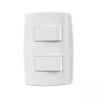 Interruptor Slim Ilumi 2 Tecla Simples com Placa 4 x 2 em Oferta na Shopee